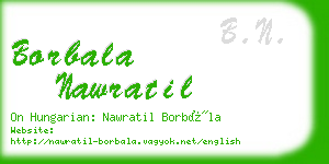 borbala nawratil business card